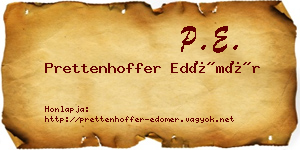 Prettenhoffer Edömér névjegykártya